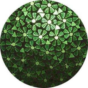 Green Daisy Handmade Lamp in mosaic glass h. 45 cm.