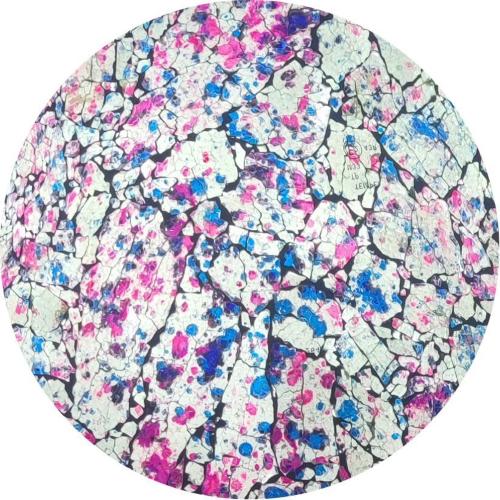 Lavander Garden Handmade Lamp in mosaic glass h. 21 cm.