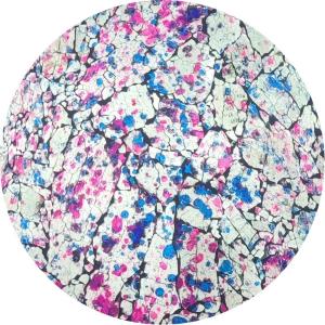 Lavander Garden Handmade Lamp in mosaic glass h. 21 cm.