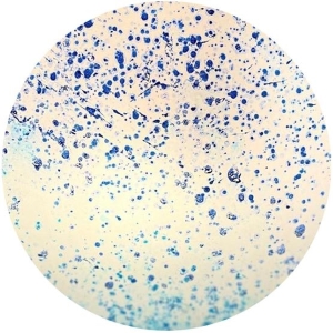 Atlante Handmade Lamp in painted glass h. 45 cm.