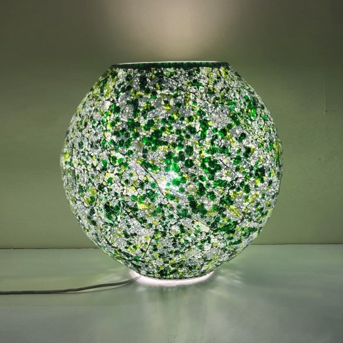 Forest Glow Handmade Lamp in mosaic glass h. 32 cm.