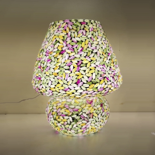 Blooming Joy Handmade Lamp in mosaic glass h. 32 cm.