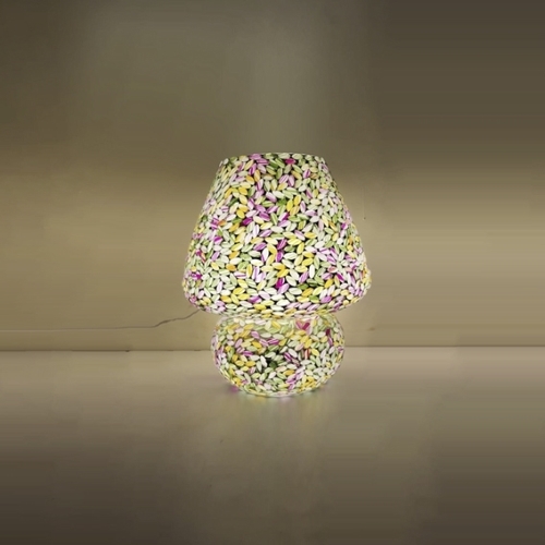 Blooming Joy Handmade Lamp in mosaic glass h. 17 cm.