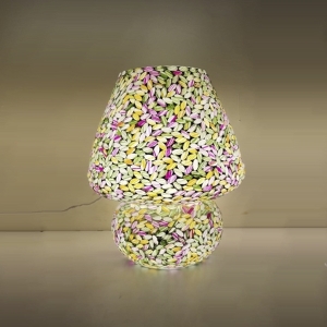 Blooming Joy Handmade Lamp in mosaic glass h. 23 cm.