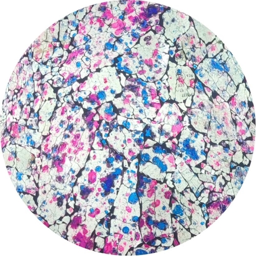 Lavander Garden Handmade Lamp in mosaic glass h. 45 cm.