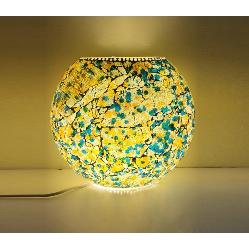 Mimosa Garden Handmade Lamp in mosaic glass h. 32 cm.