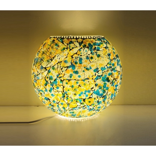 Mimosa Garden Handmade Lamp in mosaic glass h. 17 cm.