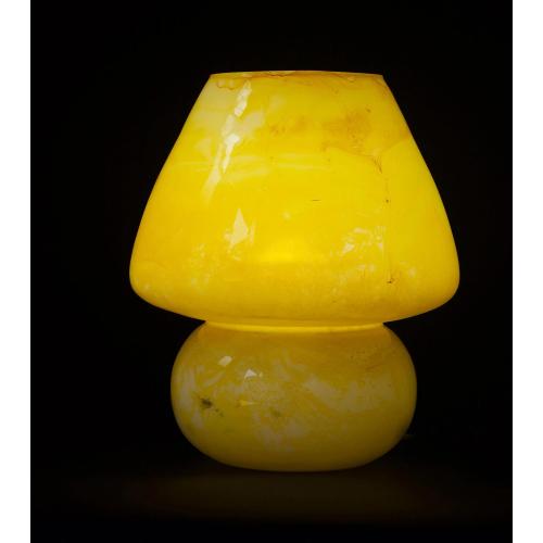 Venus Handmade Lamp in painted glass h. 25 cm.