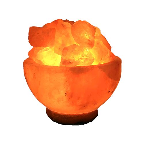 Himalayan salt lamp bowl with pieces