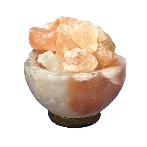 Himalayan salt lamp bowl with pieces