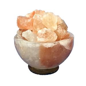 Himalayan salt lamp bowl with pieces