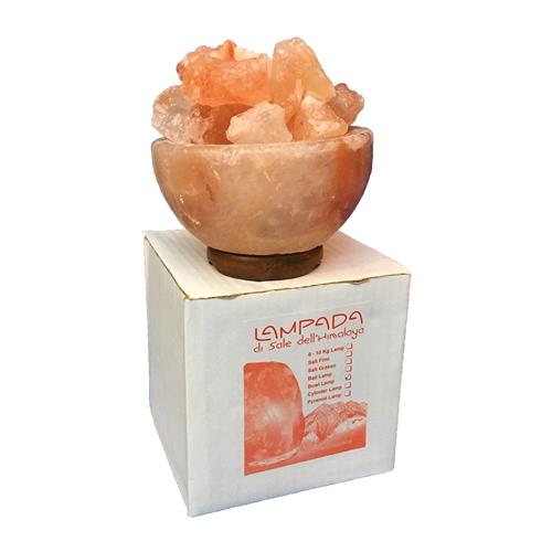 Himalayan salt lamp bowl with pieces