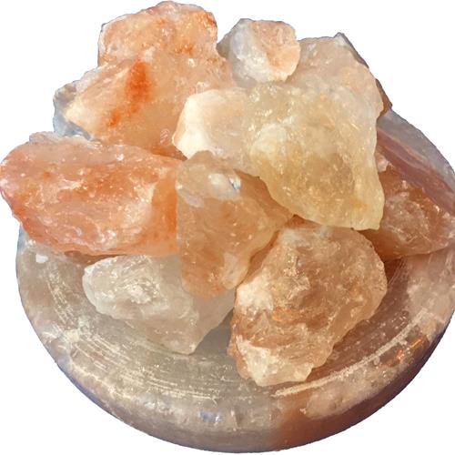 Himalayan salt lamp bowl with pieces